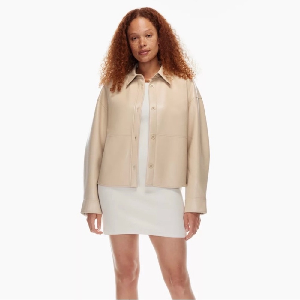 Aritzia Babaton Pelli Hip Shirt Jacket Sz L